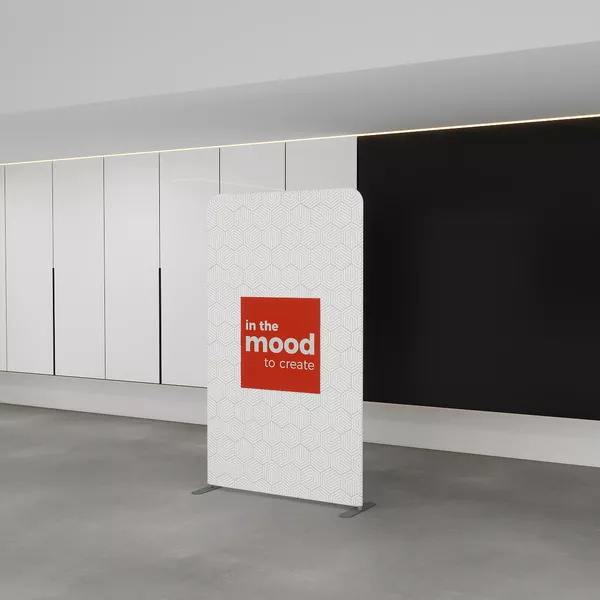 120x200cm - stand Mantis, grafika dwustronna
