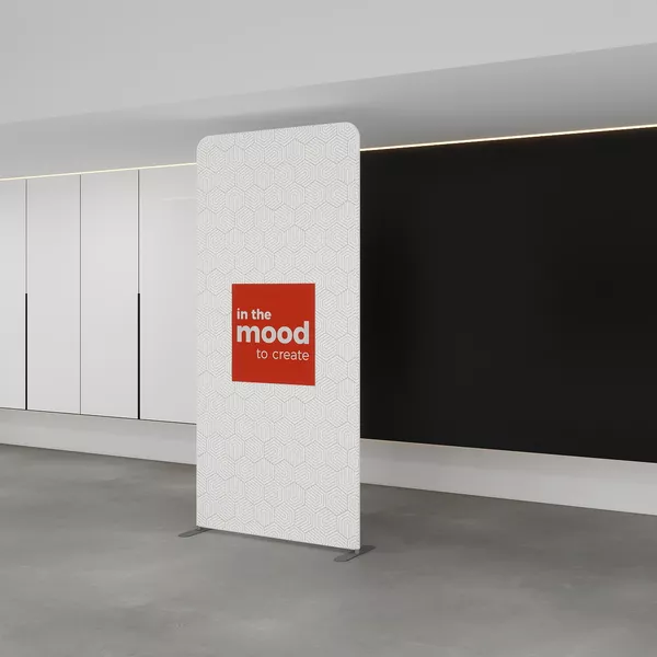120x250cm - stand Mantis, grafika jednostronna