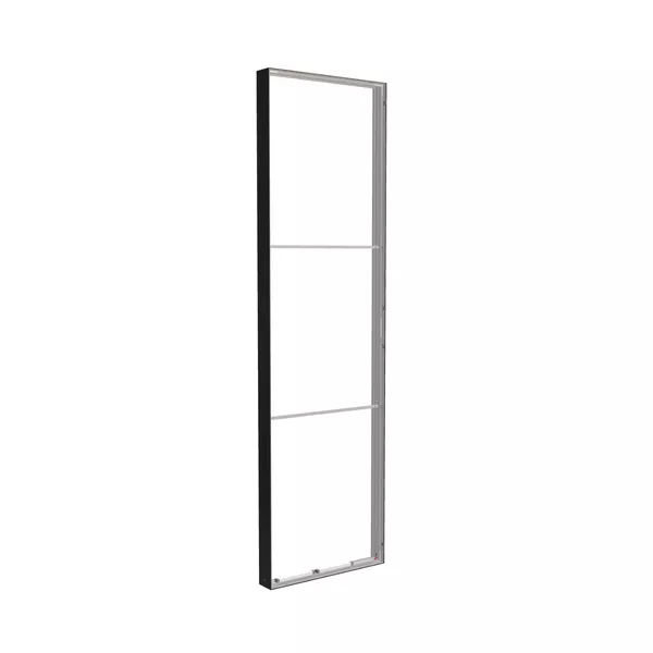 150x400cm - ściana standardowa Modularico M150LED, profil czarny