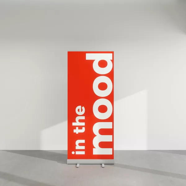 Roll-up Caiman 80cm, grafika Blockout Whiteback