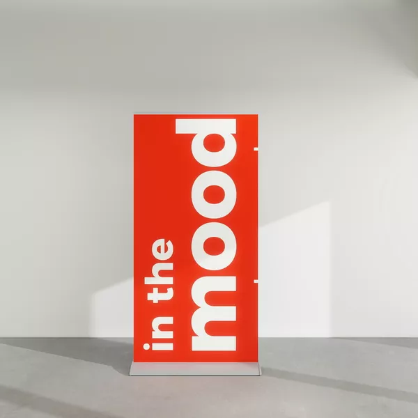 Roll-up Meles 100cm, grafika Blockout Whiteback