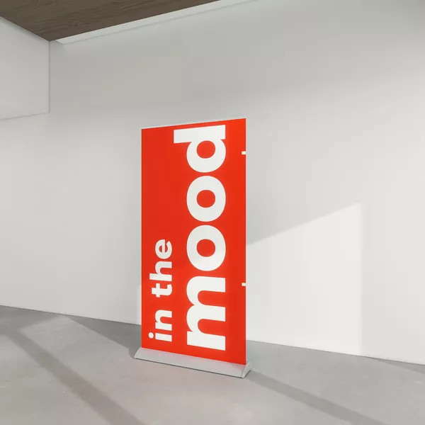 Roll-up Meles 100cm, grafika Blockout Whiteback