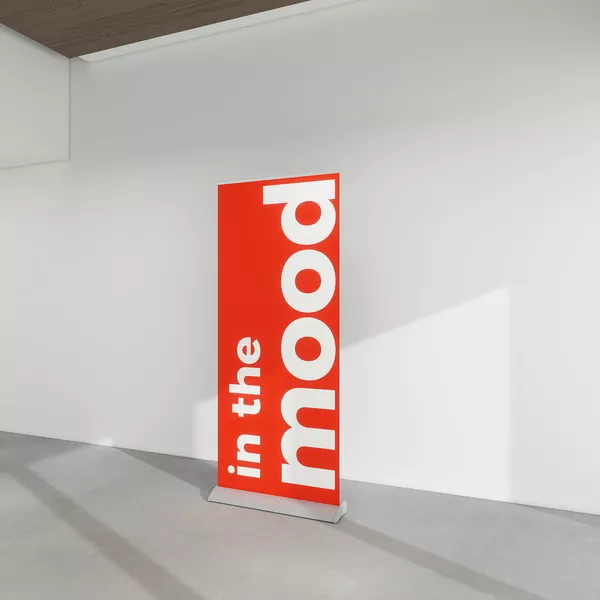 Roll-up Meles 85cm, grafika Blockout Whiteback