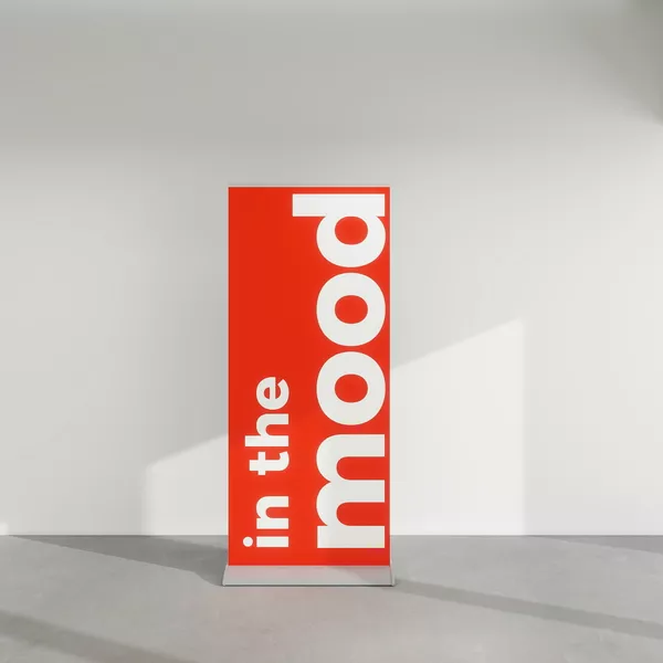 Roll-up Meles 85cm, grafika Blockout Grayback