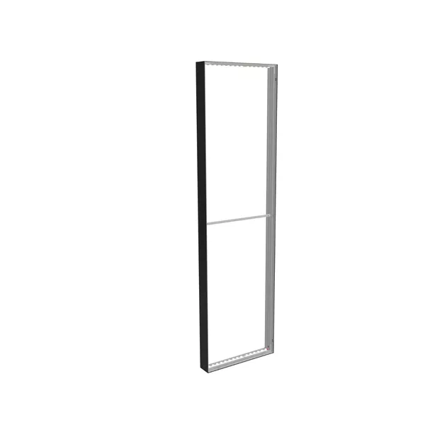 83x300cm - ściana standardowa Modularico M150LED, profil czarny