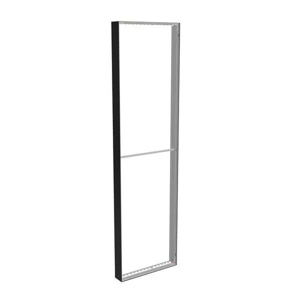 83x300cm - ściana standardowa z wyjściem górnym Modularico M150LED, profil czarny