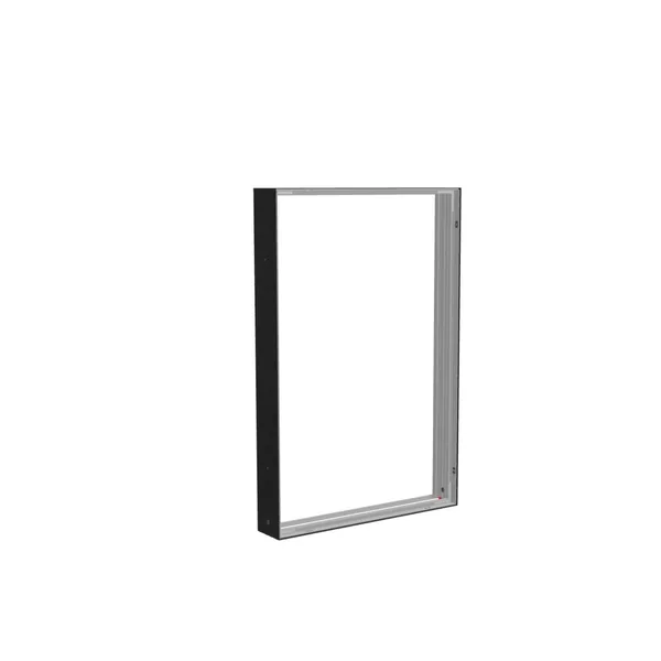 83x125cm - ściana standardowa Modularico M150, profil czarny