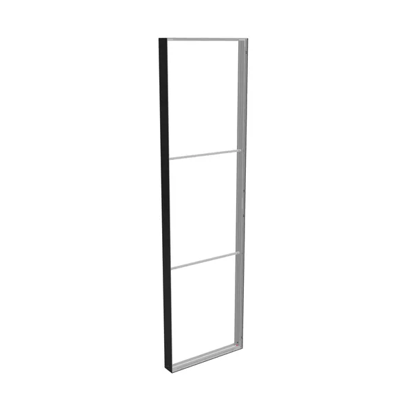 98x350cm - ściana standardowa Modularico M150, profil czarny