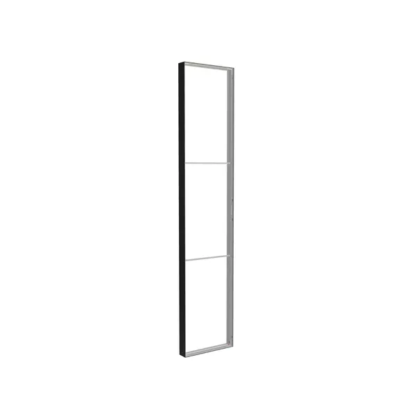 83x400cm - ściana standardowa Modularico M150, profil czarny