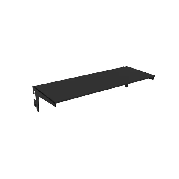 85x32cm - półka HPL Faro z mocowaniami D30cm, czarna