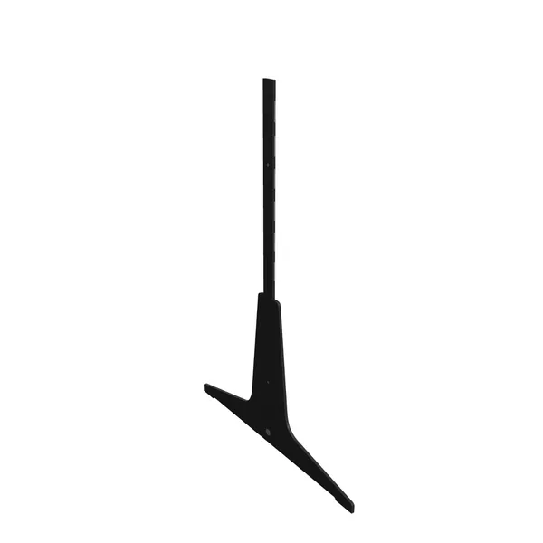 125cm - Prawa listwa boczna regału Faro M50, stopa dwustronna, kolor czarny