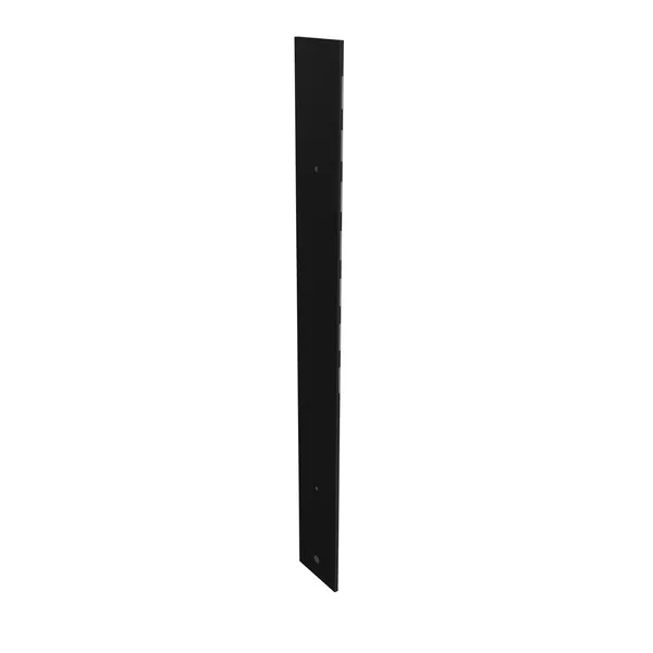 125cm - Lewa listwa boczna regału Faro M150, kolor czarny