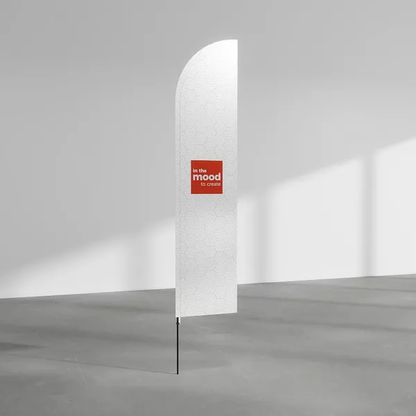 Flaga Caspia L podwójna, druk z obu stron, maszt PRO - 80x410cm
