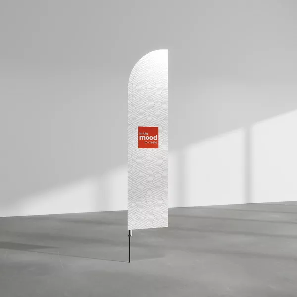 Flaga Caspia M podwójna, druk z obu stron, maszt Standard ECO - 60x300cm