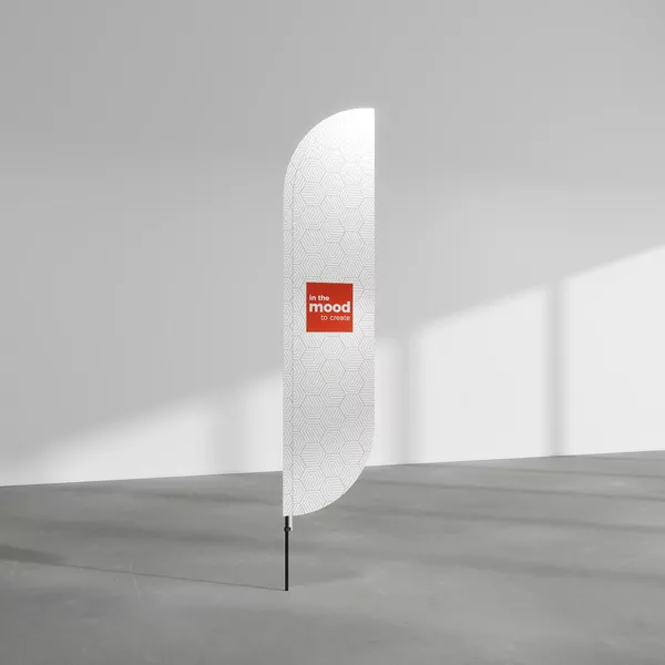 Flaga Larus M podwójna, druk z obu stron, maszt Standard ECO - 60x300cm