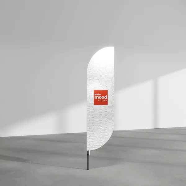 Flaga Larus S podwójna, druk z obu stron, maszt Standard ECO - 55x230cm