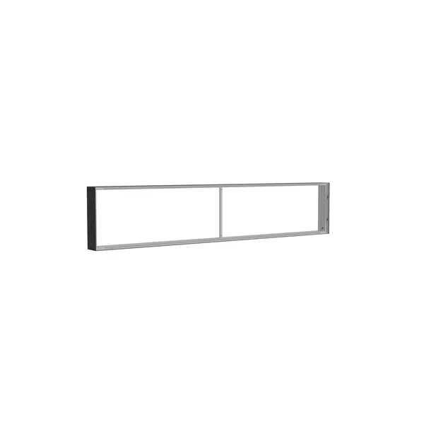 250x50cm - ściana standardowa Modularico M150, profil czarny