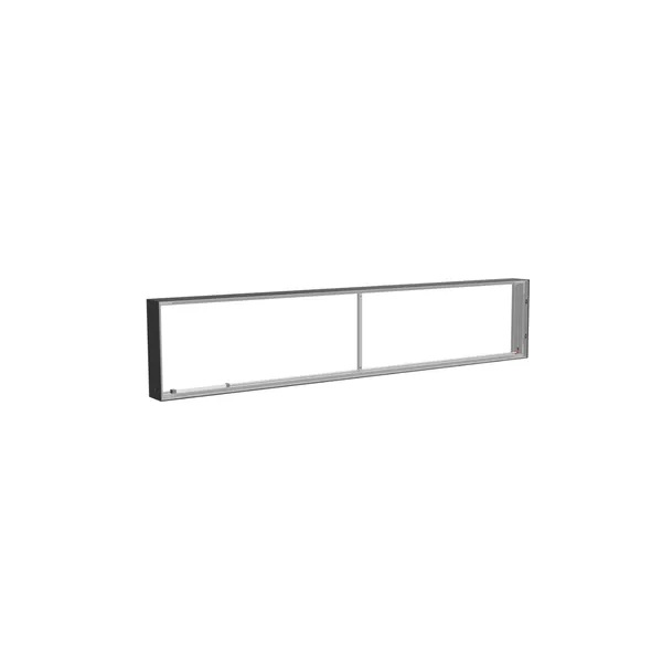 250x50cm - ściana standardowa Modularico M150LED, profil czarny