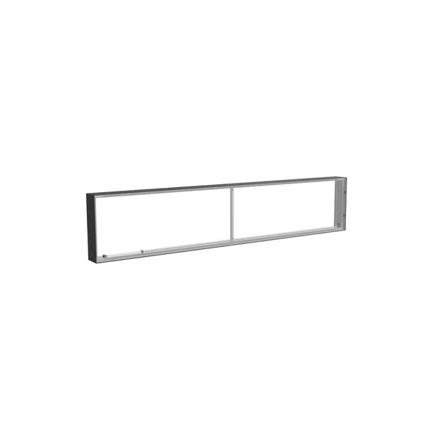 250x50cm - ściana standardowa z wyjściem górnym Modularico M150LED, profil czarny