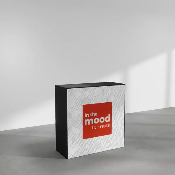 100x100cm - Modularico M100LED counter, black