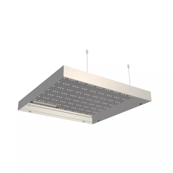 100x100cm - sufitowa rama S100T LED tylne RGBW, profil srebrny, zawiesia