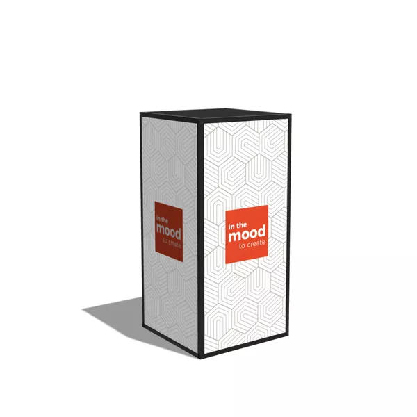 50x50x100cm - stand Modular Cube BOX, grafika tekstylna