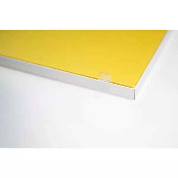 100x100cm - ścienna rama S18, profil srebrny