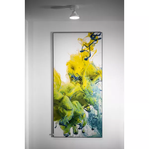 100x100cm - ścienna rama S18, profil srebrny