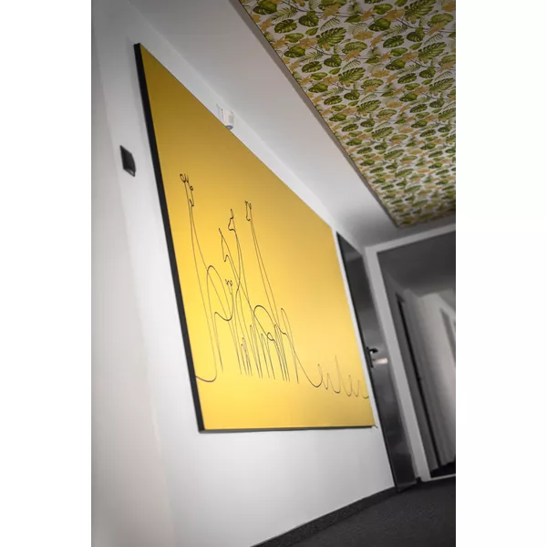 200x250cm - ścienna rama S25, profil srebrny