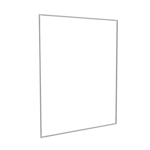 200x250cm - ścienna rama S18, profil srebrny