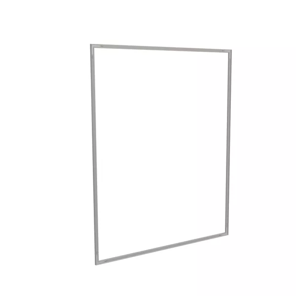 200x250cm - ścienna rama S25, profil srebrny