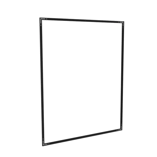 200x250cm - ścienna rama S25, profil czarny