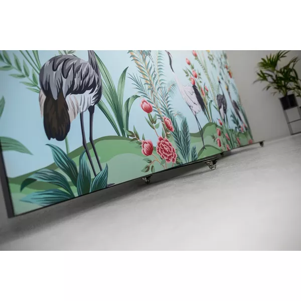 200x250cm - stojąca rama S50D, stopy standard, profil srebrny