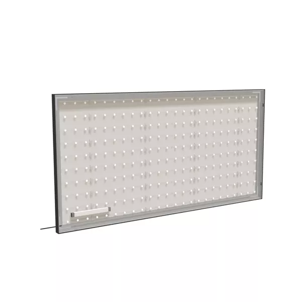 200x100cm wall frame S50T rear LED backlight, black profile