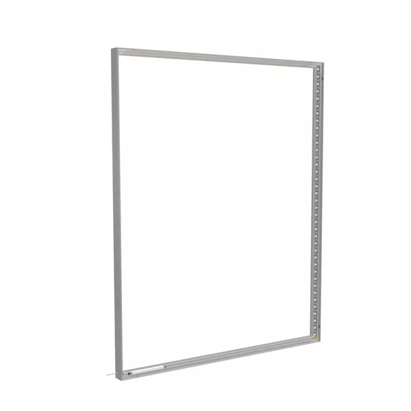 200x250cm - ścienna rama S100T podświetlenie krawędziowe LED, profil srebrny