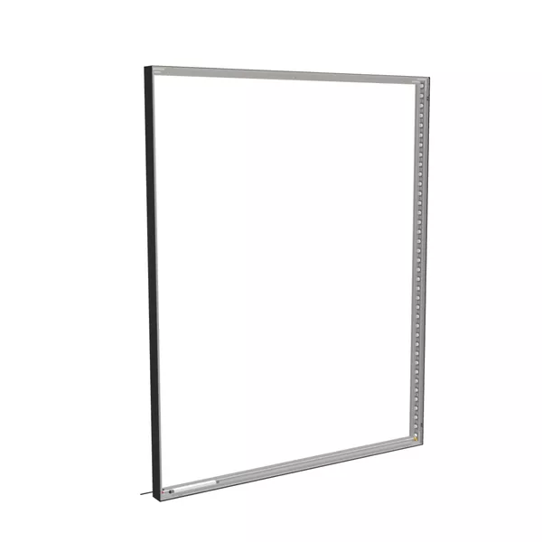 200x250cm - ścienna rama S100T podświetlenie krawędziowe LED, profil czarny