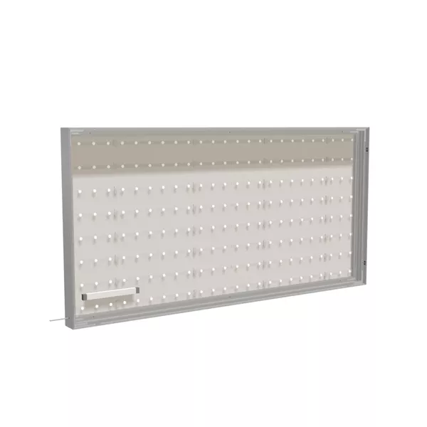 200x100cm wall frame S100T rear LED backlight, silver profile