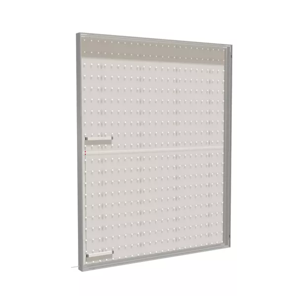 200x250cm wall frame S100T rear LED backlight, silver profile