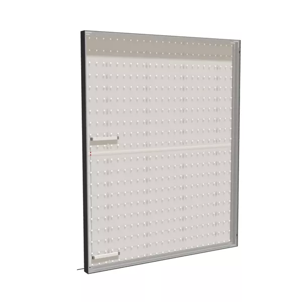 200x250cm wall frame S100T rear LED backlight, black profile