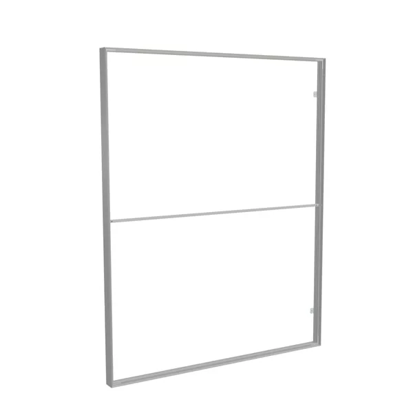 200x250cm wall frame S100D, silver profile