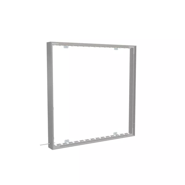 100x100cm wall frame S100D edge LED backlight, silver profile