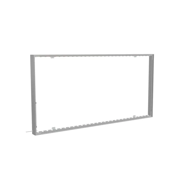 200x100cm wall frame S100D edge LED backlight, silver profile