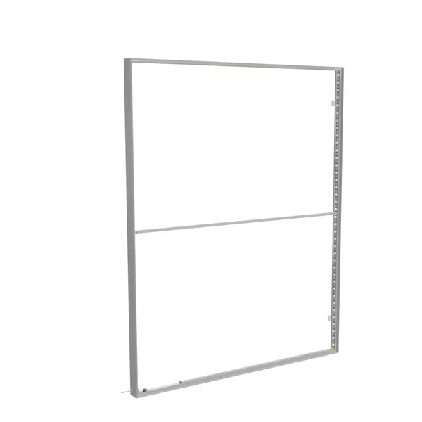 200x250cm wall frame S100D edge LED backlight, silver profile