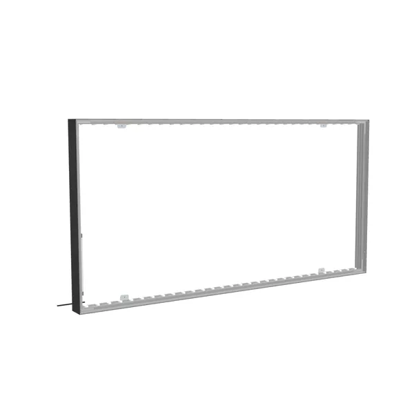 200x100cm wall frame S100D edge LED backlight, black profile