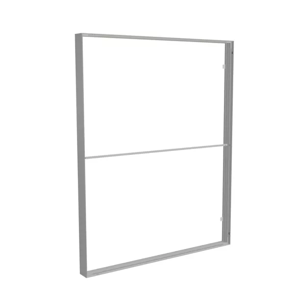 200x250cm wall frame S150D, silver profile