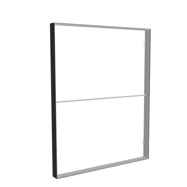 200x250cm wall frame S150D, black profile