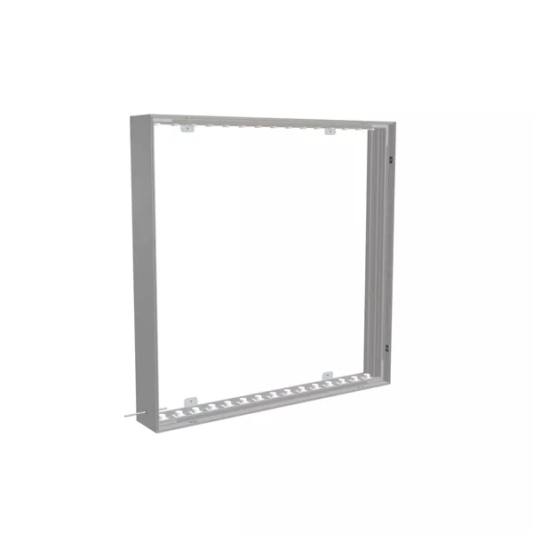 100x100cm wall frame S150D edge LED backlight, silver profile