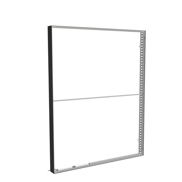 200x250cm wall frame S150D edge LED backlight, black profile