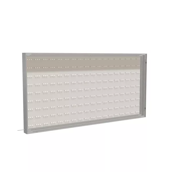 200x100cm wall frame S100T rear LED RGBW backlight, silver profile