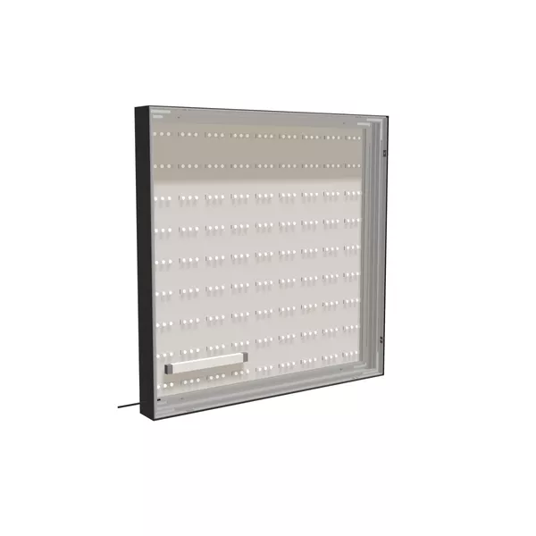 100x100cm wall frame S100T rear LED RGBW backlight, black profile